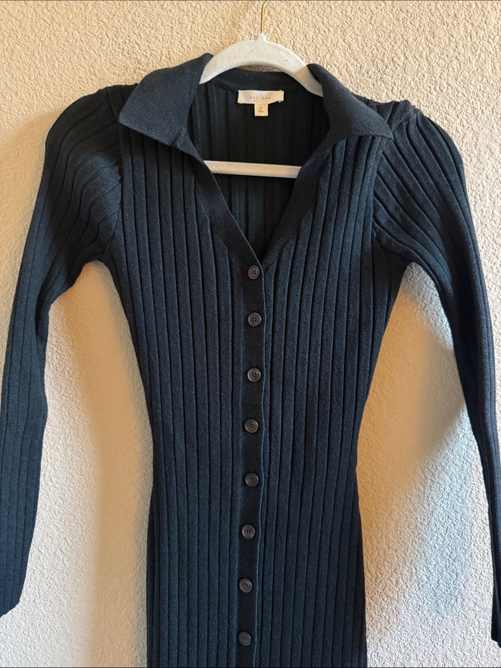 All Row Ribbed Collar‎ Dress Size Small - Picture 8 of 9